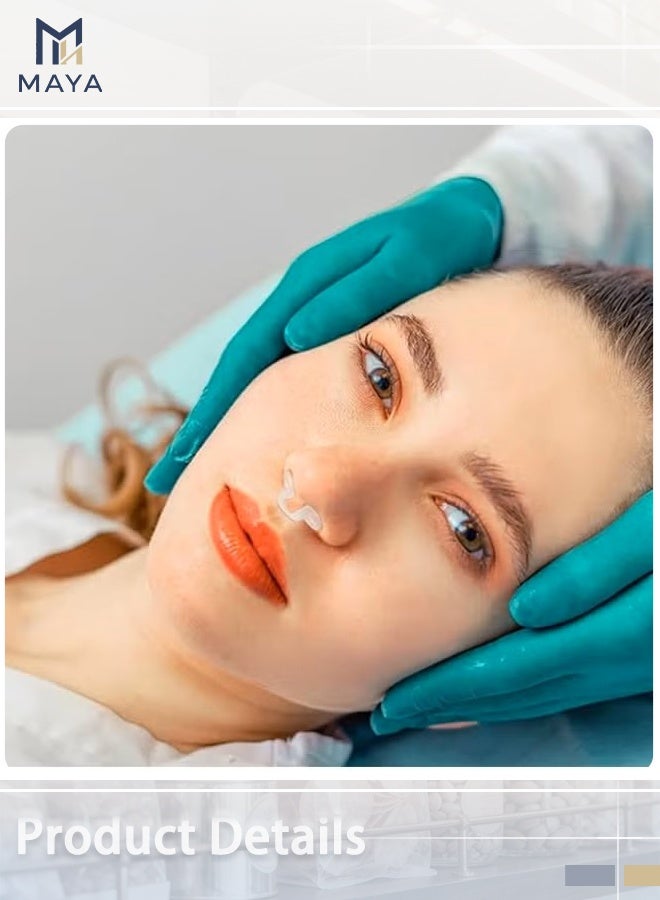 مايا مثبت أنف سيليكوني صحي للوجه، وسادة أنف للجراحة، مثبت أنف لعملية تجميل الأنف، مثبت لجراحة العمل، مسمار أنف سيليكوني 100% (رقم 7) - Image 5